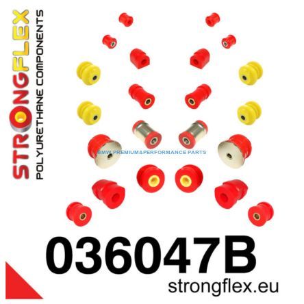 STRONGFLEX ZESTAW PRZEDNIEGO I TYLNEGO ZAWIESZENIA BMW SERIA 3