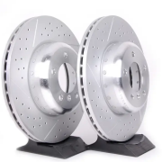 OE BMW SERIA 5, 6, 7, 8, X5, X6 TARCZA HAMULCOWA PRZÓD NAWIERCANA I NACINANA PRAWA