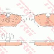 TRW KLOCKI HAMULCOWE TYŁ BMW 1 E81 E82 E87 E88 3 E90 E91 E92 E93 X1 E84