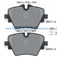 TEXTAR KLOCKI HAMULCOWE PRZÓD BMW 2 5 X1 X2