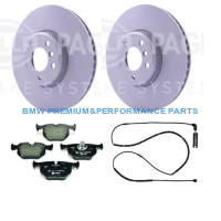 HELLA TARCZE I KLOCKI HAMULCOWE TYŁ BMW SERII  3 (E46), 3 (E46)