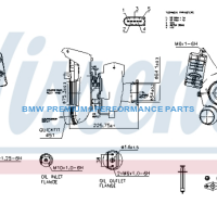 NISSENS TURBOSPRĘŻARKA BMW N47, B47 SERIA 1,  2,  3,  4,  5,  X1,  X3