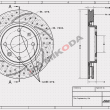 MIKODA BMW SERIA X5, X6 TARCZE HAMULCOWE PRZÓD GT NACINANE I NAWIERCANE - 2