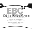 EBC KLOCKI PRZÓD BMW SERIA M8, X5, X6 YELLOWSTUFF - 3