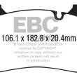 EBC KLOCKI PRZÓD BMW SERIA M8, X5, X6 YELLOWSTUFF - 2