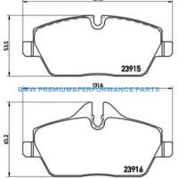 BREMBO XTRA KLOCKI HAMULCOWE PRZÓD BMW 1 E81 E82 E87 E88