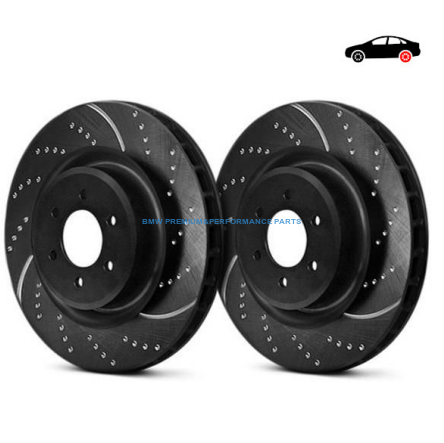 EBC BMW SERIA 1, 2, X1, X2 TARCZE HAMULCOWE TYŁ SPORTOWE NACINANE I NAWIERCANE SERIA GD