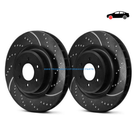 EBC BMW SERIA 2, X1, X2 TARCZE HAMULCOWE PRZÓD SPORTOWE NACINANE I NAWIERCANE SERIA GD
