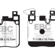 EBC KLOCKI TYŁ BMW SERIA 2, 3, 4 GREENSTUFF - 3