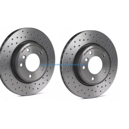 BREMBO XTRA TARCZE HAMULCOWE PRZÓD NAWIERCANE 5 E60 E61 6 E63 E64