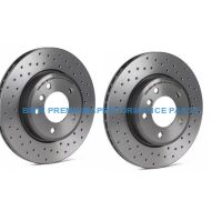 BREMBO XTRA TARCZE HAMULCOWE PRZÓD NAWIERCANE 5 E60 E61 6 E63 E64